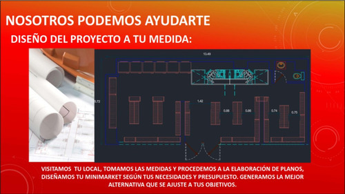 Implementación De Local Con Diseño, Góndolas, Equipos, Más!!