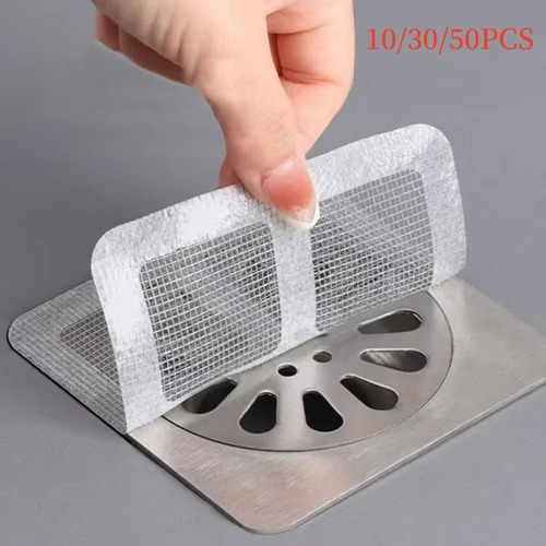 Recogedor De Pelo Desechable De Malla Para Desagüe De Ducha,