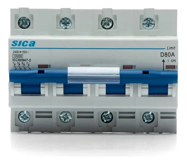 Termomagnética Tetrapolar Sica 80 Amp Llave Térmica 4x80