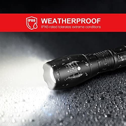 Imagen 4 de 7 de Letmy - Linterna Táctica Led, Paquete De 2, Linternas Ultra