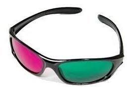 Lentes 3d Magenta Y Verde Para Tus Peliculas 3d