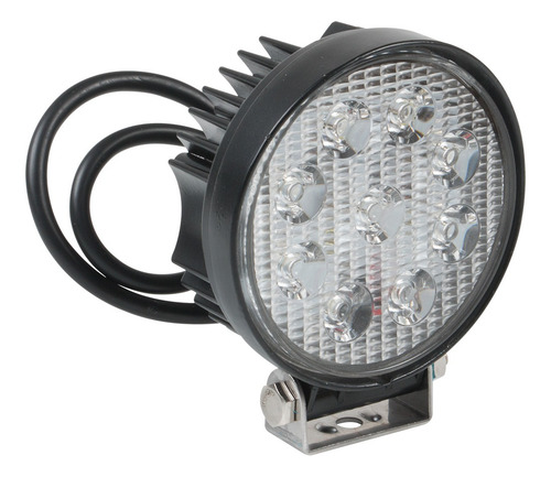 Faro Auxiliar Transparente 9v - 32v 27w 9 Leds Redondo Star