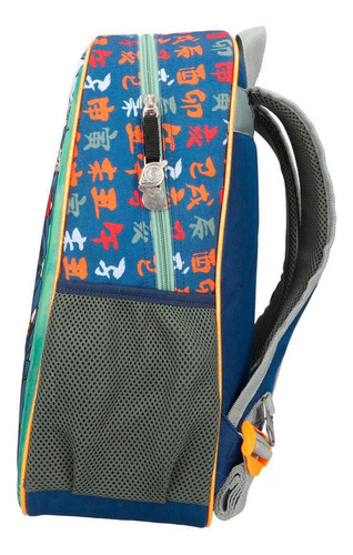Mochila Lonchera Lapicera Set 3 Pzs Naruto Original Premium. Azul Petróleo Naruto