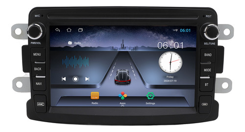 Rádio De Carro Com Tela De Toque Estéreo De 7 Polegadas Para