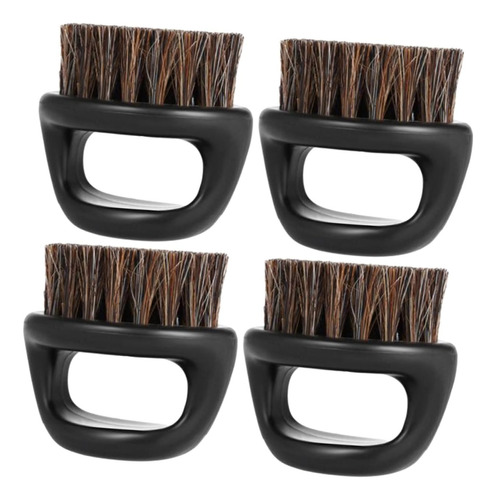 4pcs Round Beard Brush Rabbit Massager Cleaning Brush Beard