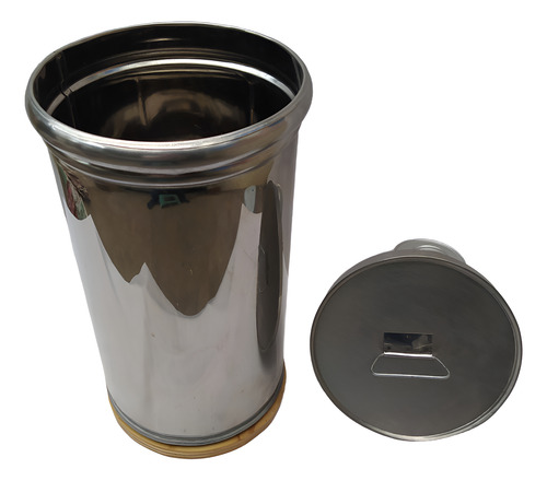 Bote Nevero Acero Inoxidable Gdo. Alimenticio 5 Lt. C/envio Gris
