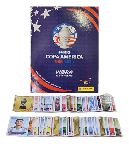 Álbum Copa América Usa 2024 + 100 Figuritas Sin Repetir