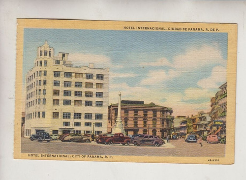 Ciudad De Panama Antigua Postal Hotel Internacional Vintage 