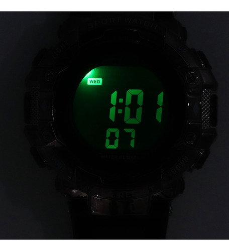 Reloj De Pulsera Deportivo Digital Con Pantalla Led Grande,