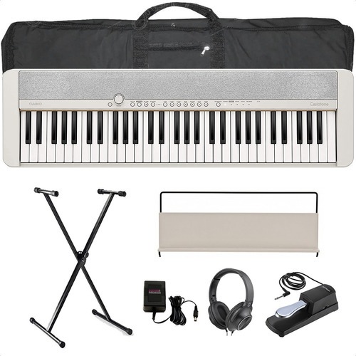 Teclado Casiotone Ct-s1 Usb Atril Funda Pedal Pie Auris