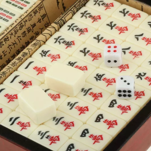 Hohopeti 1 Conjunto Tradicional Mini Mahjong Tapete De Mahjong Jogo Mahjong  Conjunto De Mahjong Tradicional Conjunto De Mahjong Dormitório Majong