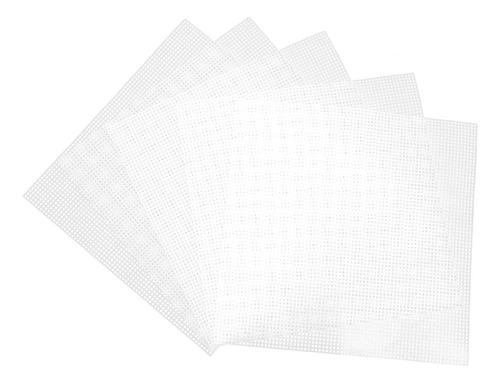 Folha De Malha De Plástico Para Artesanato, 5 Peças De Tela