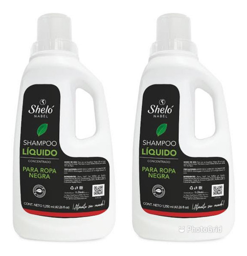 Shampoo Liquido Concentrado,  Para Ropa  Negra Shelo Nabel..