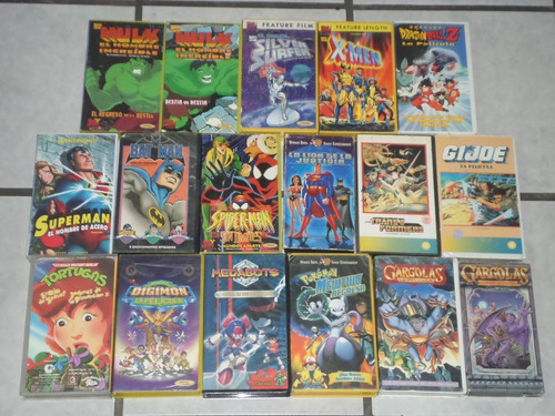 Caricaturas-super Heroes /pokemon /dragon Ball /medabots-vhs