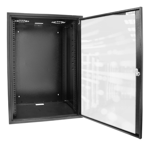 Mini Rack De Parede 16u X 670 Para Rede Ti Cftv E Automação
