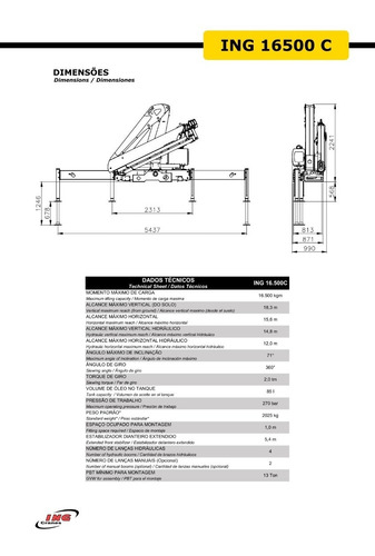 Imagen 6 de 6 de Hidrogrua Ing 16500c