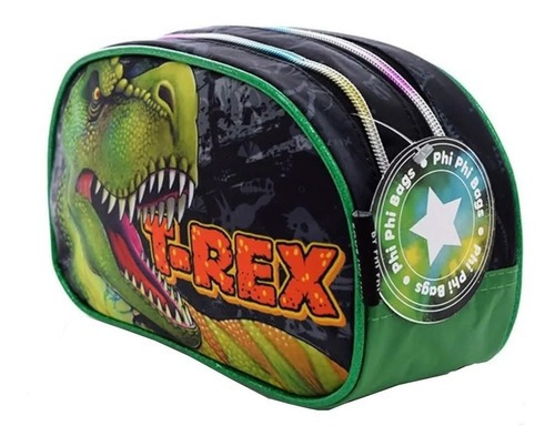 Cartuchera Doble Cierre Phi Phi Toys Bags Color Dinosaurio T- REX