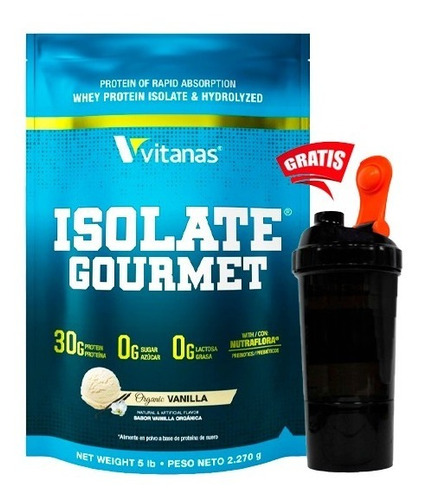 Isolate Gourmet 5 Lbs Vitanas - L a $74000