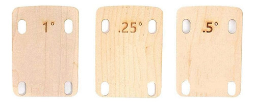 Cuñas Para Cuello De Guitarra, 3 Piezas, Placa De Cuello Par