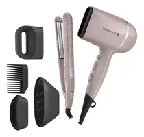 Comprar Combo Secadora + Alaciador C\u002F Ceramica Remington Wet 2 Style Color Rosa