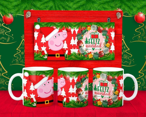 10 Diseños Plantillas Sublimación Taza Navidad Infantiles Ra