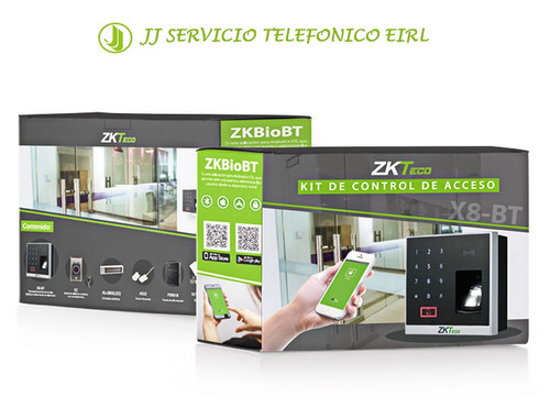 Zkteco Perú Kit Control Acceso Biometrico Tarjeta, X8-bt-kit