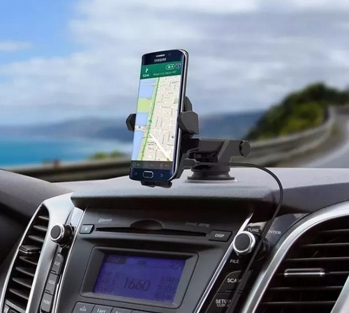 Imagen 8 de 10 de Soporte Base Celular Automóvil Carro Chupón Brazo Universal