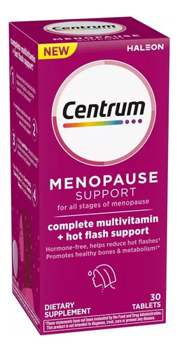 Centrum Apoyo A La Menopausia Y A Los Sofocos 30 Tabletas