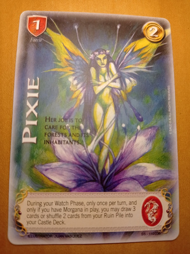 Pixie. Sacred Sword. Carta Mitos Y Leyendas Salo (Usado)