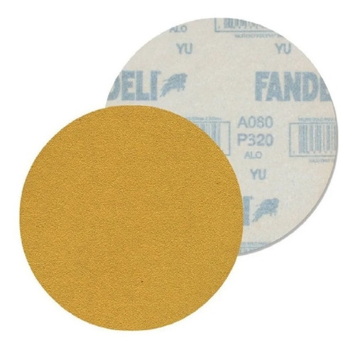 Disco De Lija 6 PuLG. C/velcro G-220 Fandeli (100 Pza)yellow