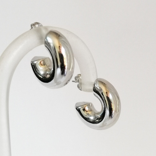 Aretes Arracadas Infladas Oro Laminado
