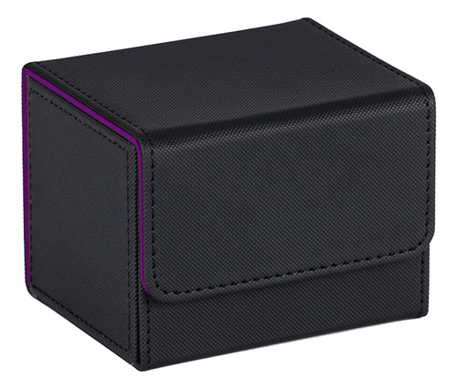 Trading Card Deck Box Storage Mtg Card Para Púrpura
