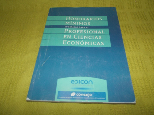 Honorarios Mínimos Profesional Ciencias Económicas - Edicon