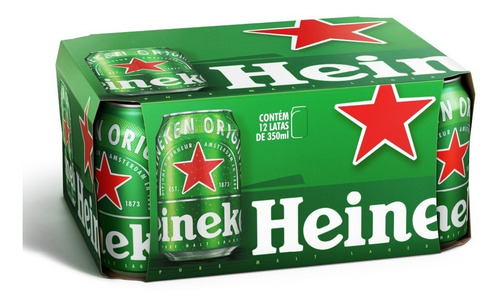 Imagem 1 de 4 de Heineken Lata 12 Unidades