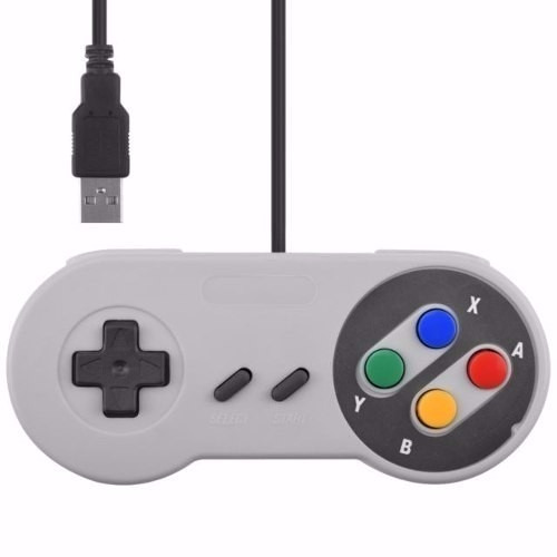 Controle Usb Super Nintendo Snes Joystick Windows Mac Linux