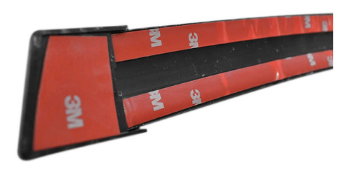 Imagen 2 de 7 de Aleron Cajuela Universal Hule Flex 3 Pzas Tipo Fibra Carbon
