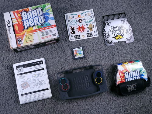 Band Hero Nintendo Ds  Caja Original Guitarra Batería Juego