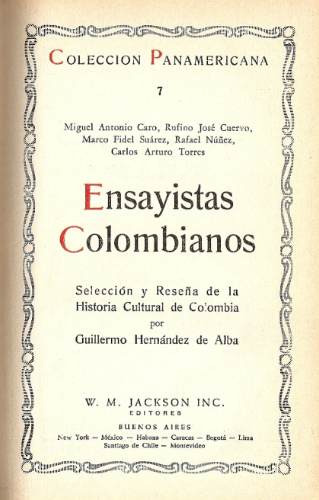 Ensayistas Colombianos - Jackson