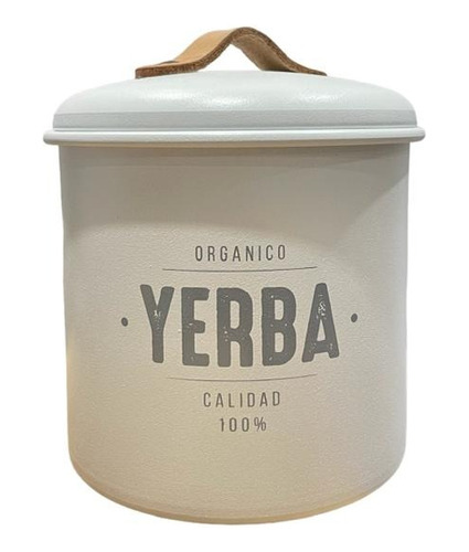 Imagen 1 de 5 de Tarro Yerba O Azúcar Aluminio Enlozado Cierre Hermético 1.8l