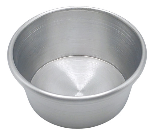12 Moldes Flaneros, Para Postres Individuales 8x3.8x6.5cm Color Gris