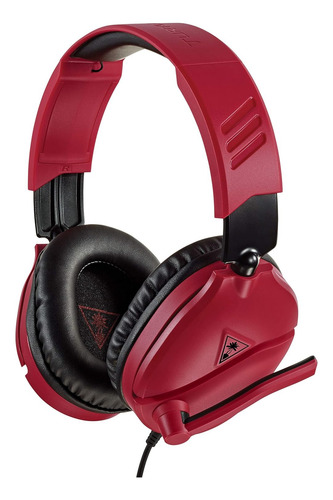 Turtle Beach Headset Gamer Recon 70 Preto E Vermelho