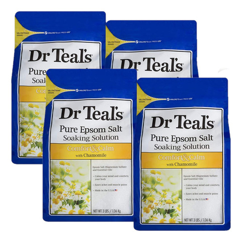 Dr. Teal's Comfort & Calm - Juego D 3 Pound (pack Of 4) Drtl