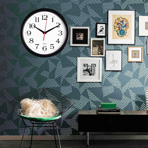 Reloj De Pared Silencioso, 12 Pulgadas De Movimiento