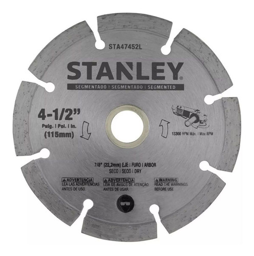 Stanley Disco Para Amoladora 115 Mm Segmentado