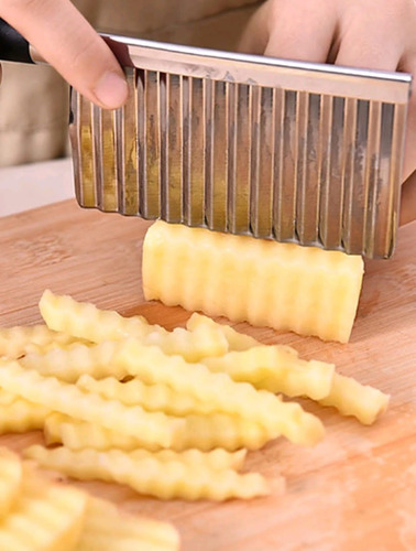Cortador De Papas De Forma Ondulada