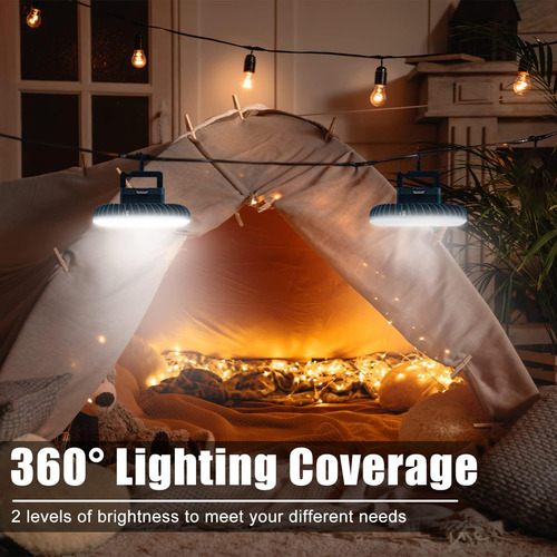 Ventilador Portátil Impermeable Con Linterna Usb