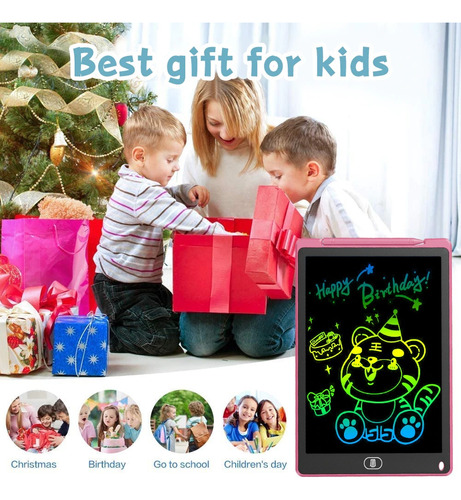 Lousa Digital Infantil Lcd Colorida 12 Polegadas