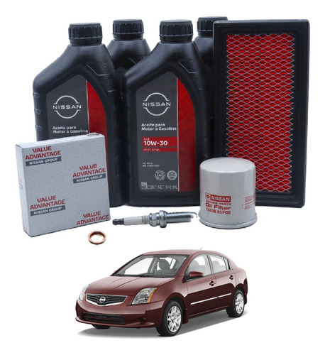 Kit Afinación Mayor 10w30 Original Nissan Sentra 2006 A 2012