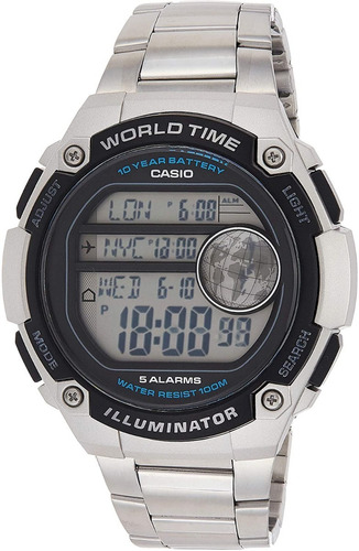 Reloj Casio World Time Ae-3000wd-1avcf 100% Original Y