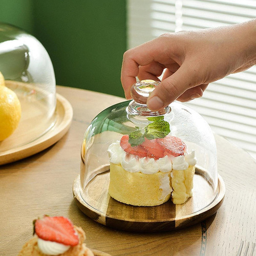 Soporte Para Tartas Con Cúpula De Cristal, Expositor Para